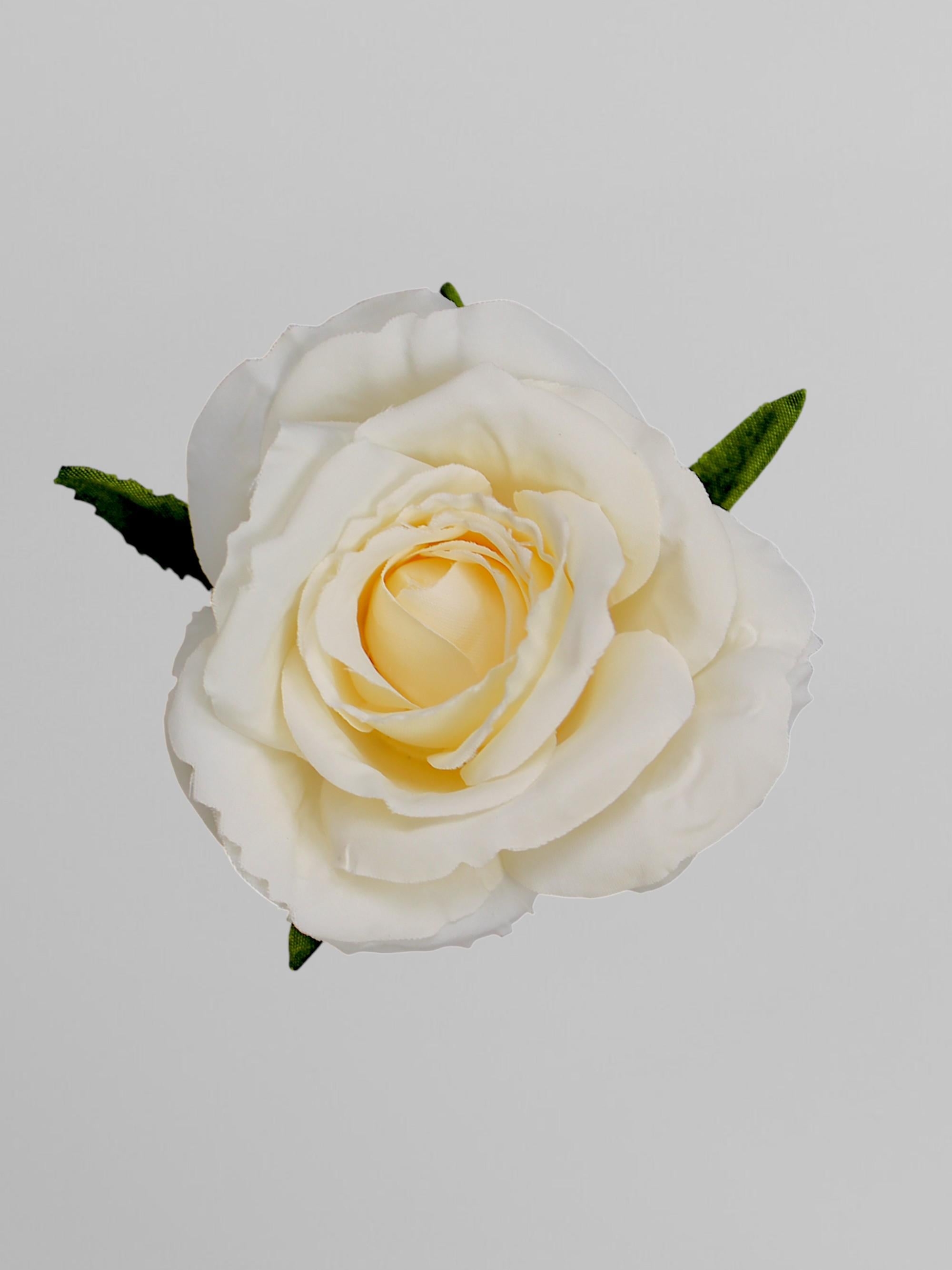 Головка розы искусственная 6 см Айвори (К02143)