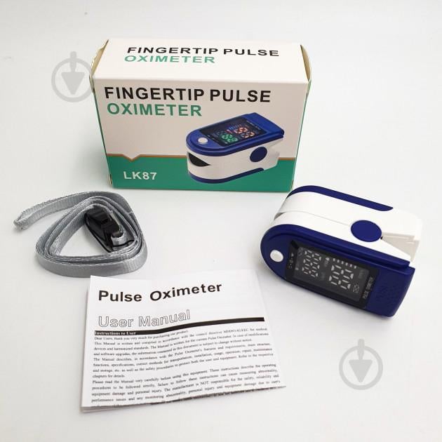 Пульсоксиметр Pulse Oximeter JZK LK87 на палець з монітором кисню в крові та пульсу Fingertip Pulse Oximeter LK87 - фото 8