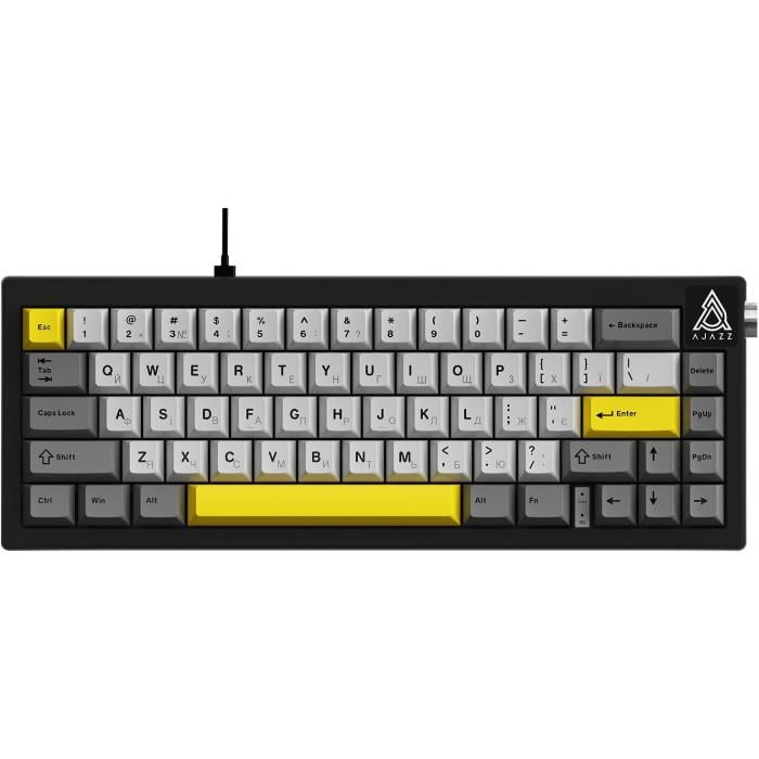 Клавиатура проводная Ajazz AK650 USB-A 65 клавиш ENG/UKR Ajazz Moon Yellow Black (AK650-MY-GWY)