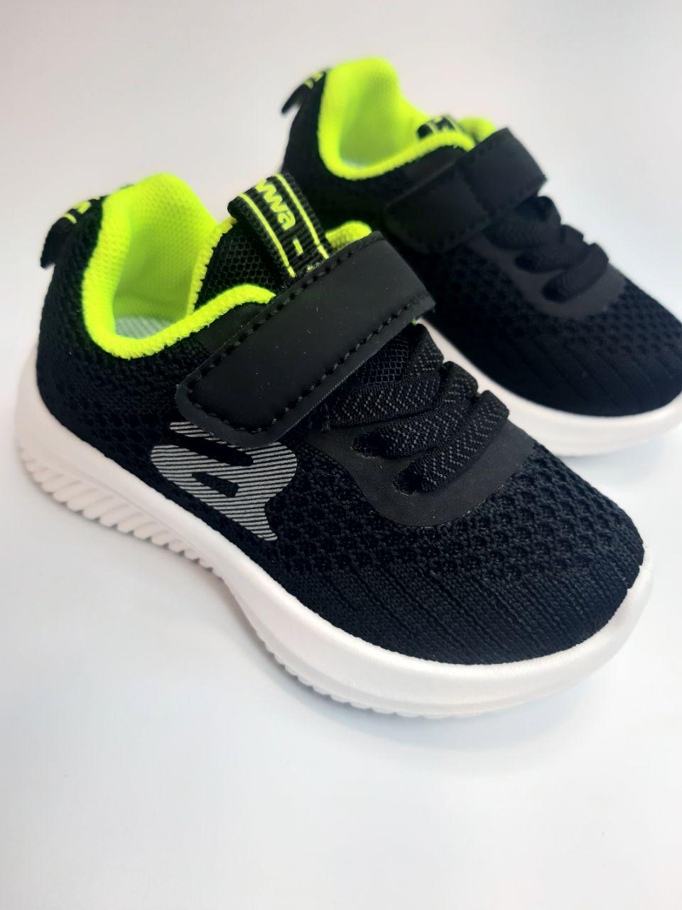 Кроссовки для мальчика Apawwa р. 20 Черный (392 bl-green) - фото 2