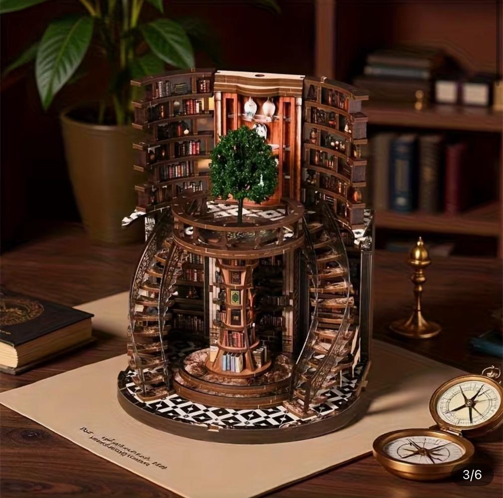 Конструктор 1M 3D модель сборки книжного шкафа