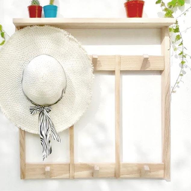 Вешалка для сумок из дерева Грау 3 Бланже (ВСУ-305201)