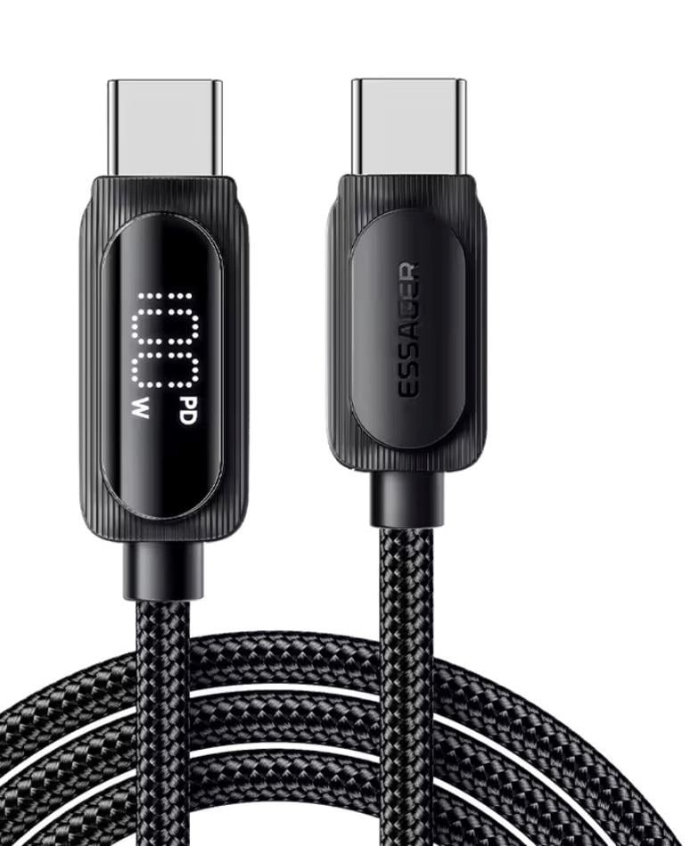 Кабель Essager Type-C PD 100w Fast Charge Black 2 м (26720013)