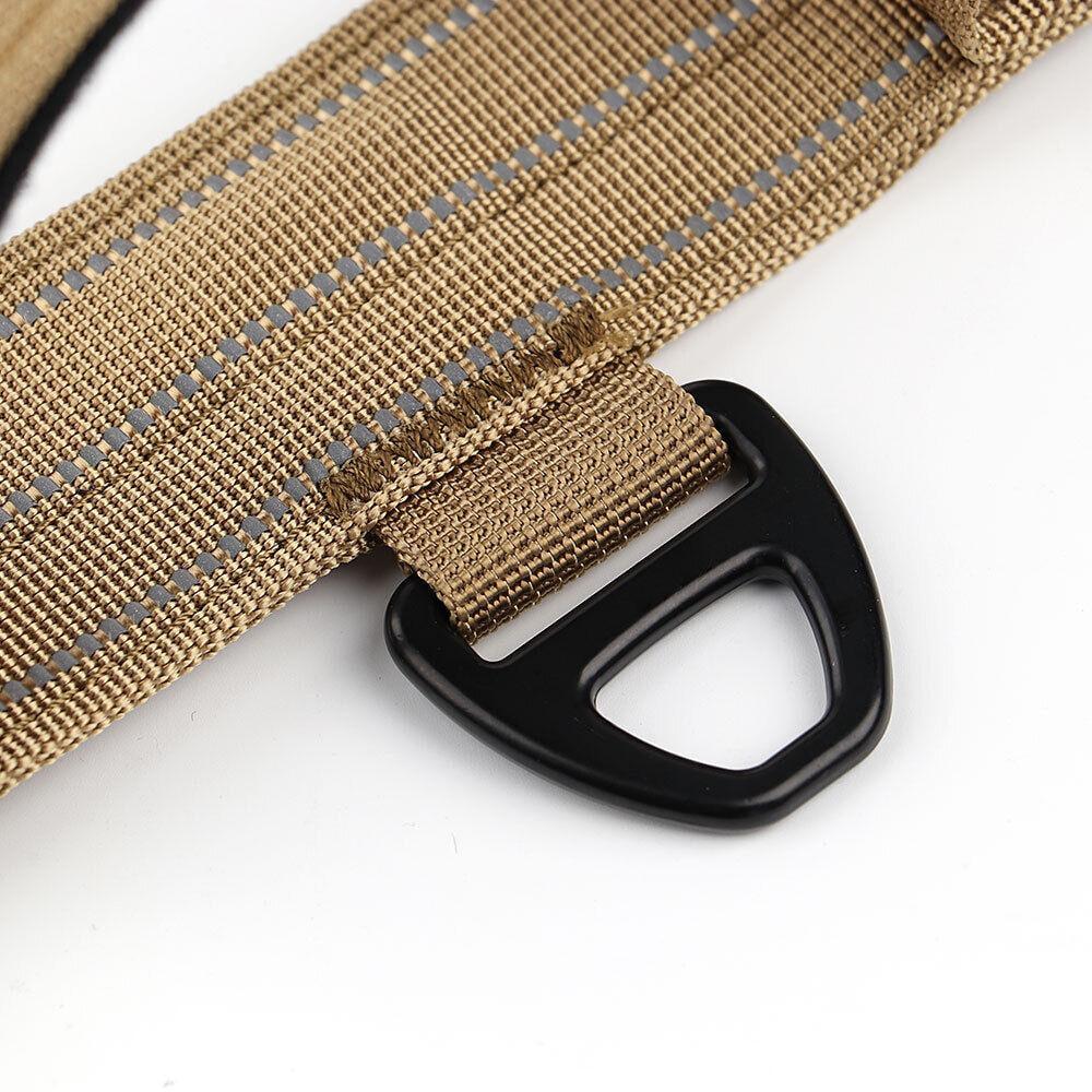 Ошейник для собак Berry cветоотражающий для средних и крупных пород L 42-62 см Коричневый (1783610730) - фото 4