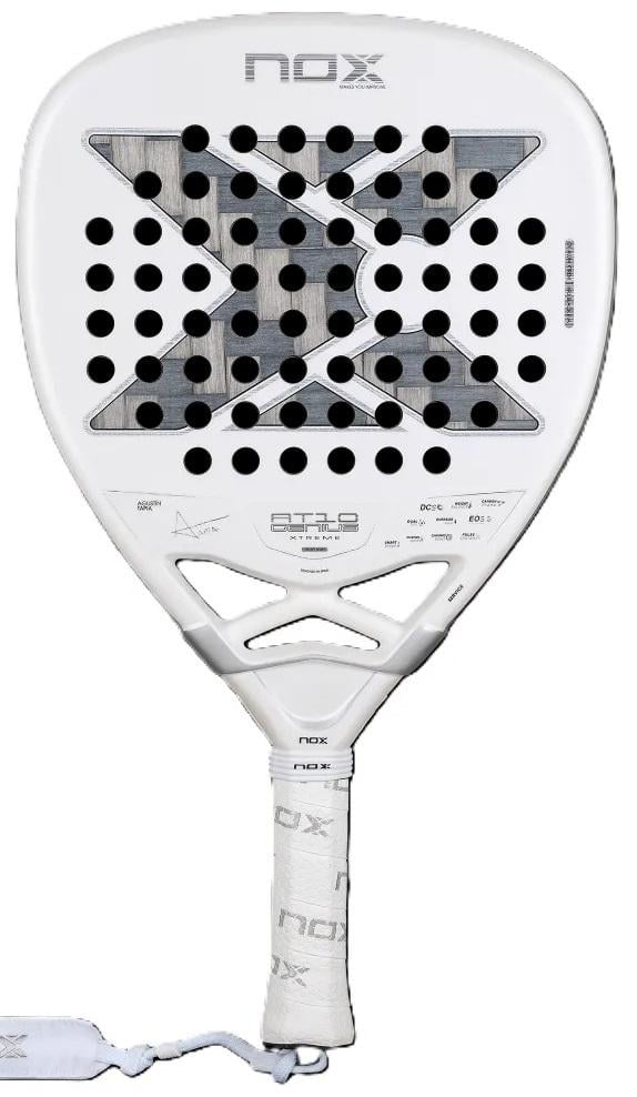 Ракетка для падел-тенісу NOX AT10 GENIUS ATTACK 12K ALUM XTREM BY AGUSTIN TAPIA Білий Ракетка для падел-тенісу NOX AT10 GENIUS ATTACK 12K ALUM XTREM BY AGUSTIN TAPIA Білий
