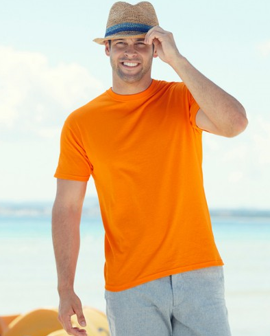 Футболка чоловіча Fruit of the Loom Valueweight XL Помаранчевий (061036044XL)