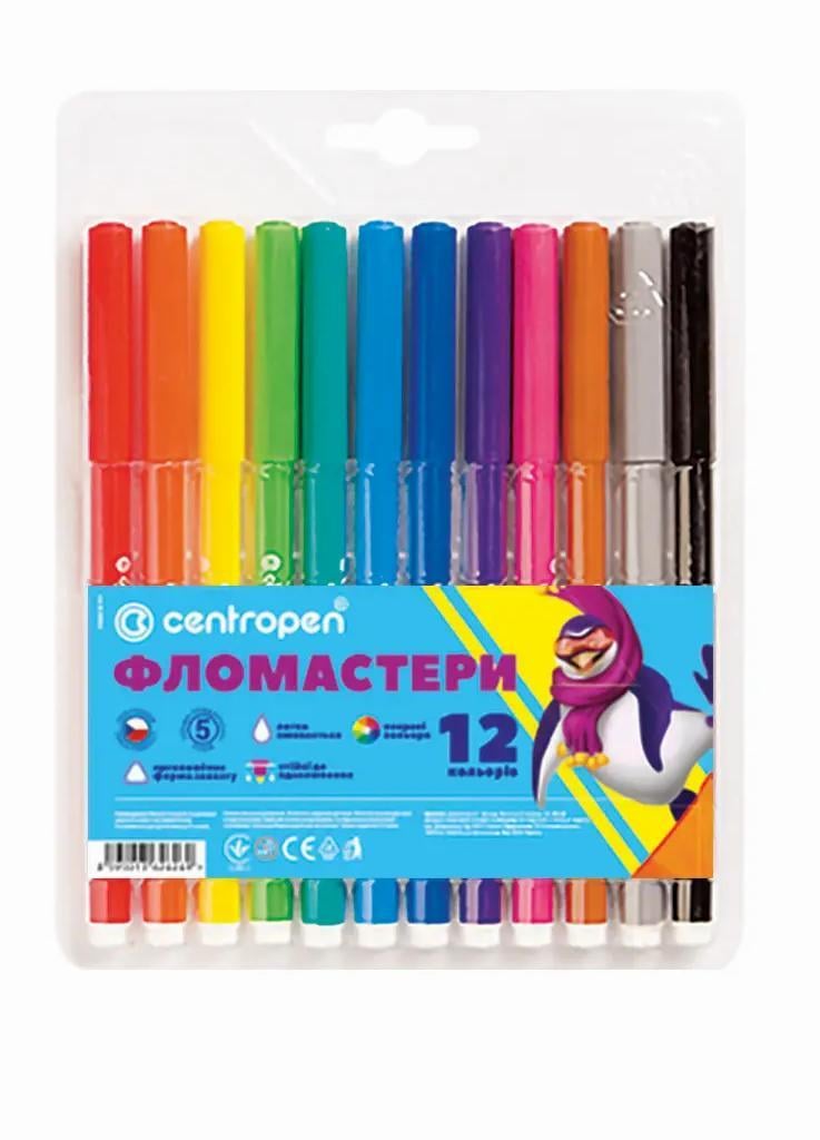 Фломастеры Centropen 7550/12 ТП 12 шт. (8595013626269)