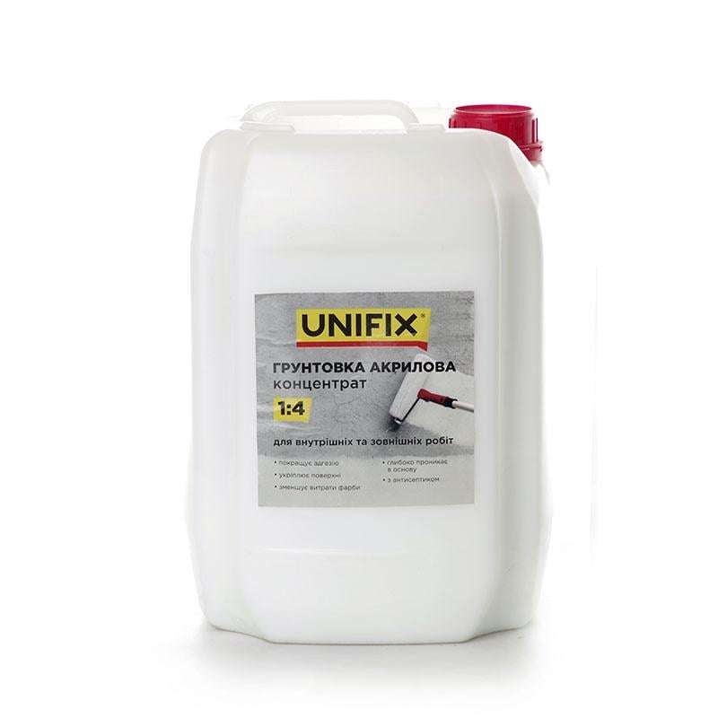 Грунтовка Unifix акриловая концентрат 1:4 глубокого проникновения 10 кг (951110)