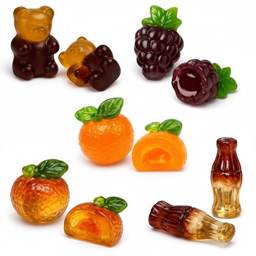 Цукерки желейні Jelly Candies Асорті 4D з начинкою 500 г (32521401)
