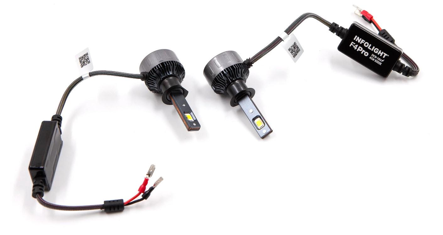 Автолампы Sho-Me F4-Pro H1 LED 45W 2 шт.
