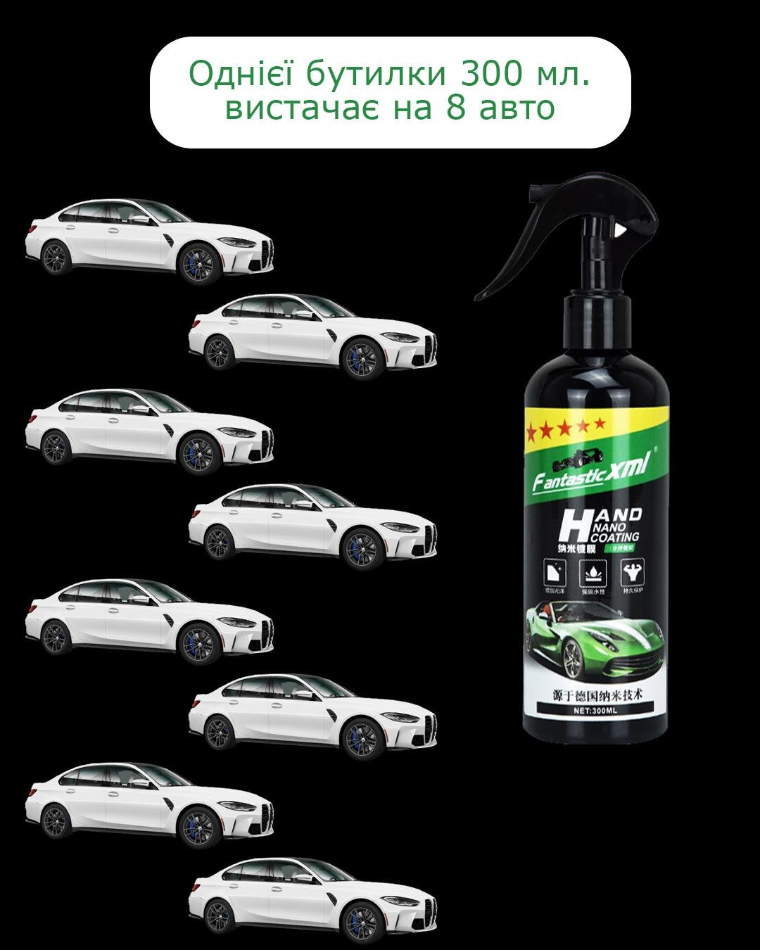 Захисне автомобільне нанопокриття універсальне 300 мл - фото 3