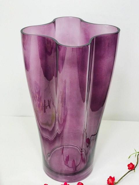 Ваза для квітів Olens Бадді М d 12x23 см скло Фіолетовий (102-944)