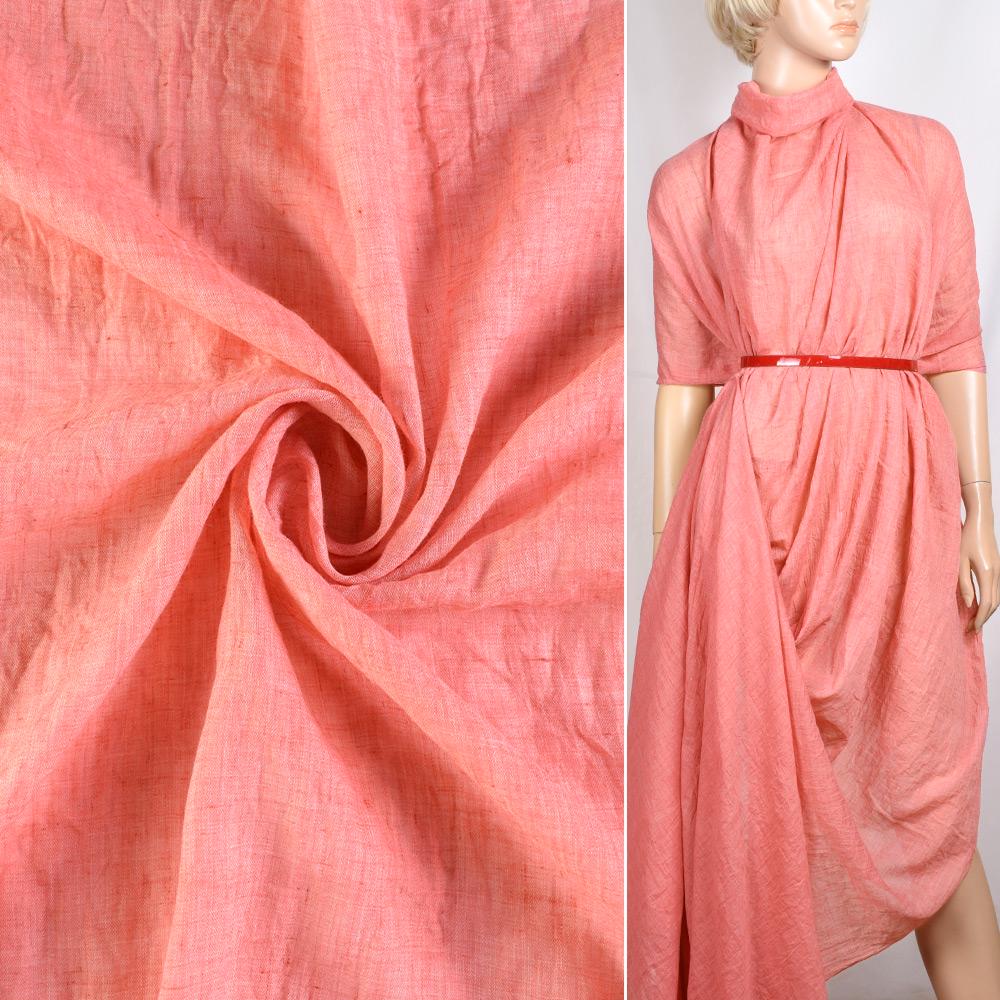 Ткань марлевка ширина 150 см Розовый (12803.002) - фото 2