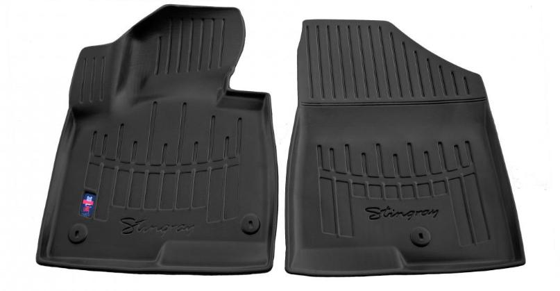 Коврики резиновые Stingray для Hyundai Santa Fe III DM 2012-2018 с бортом 2 шт. (5009072)