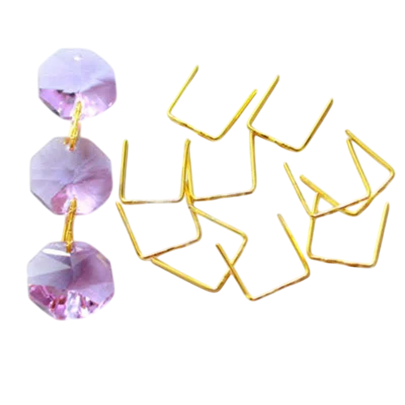 Скоба П-образная 14 мм 10 шт. Золото