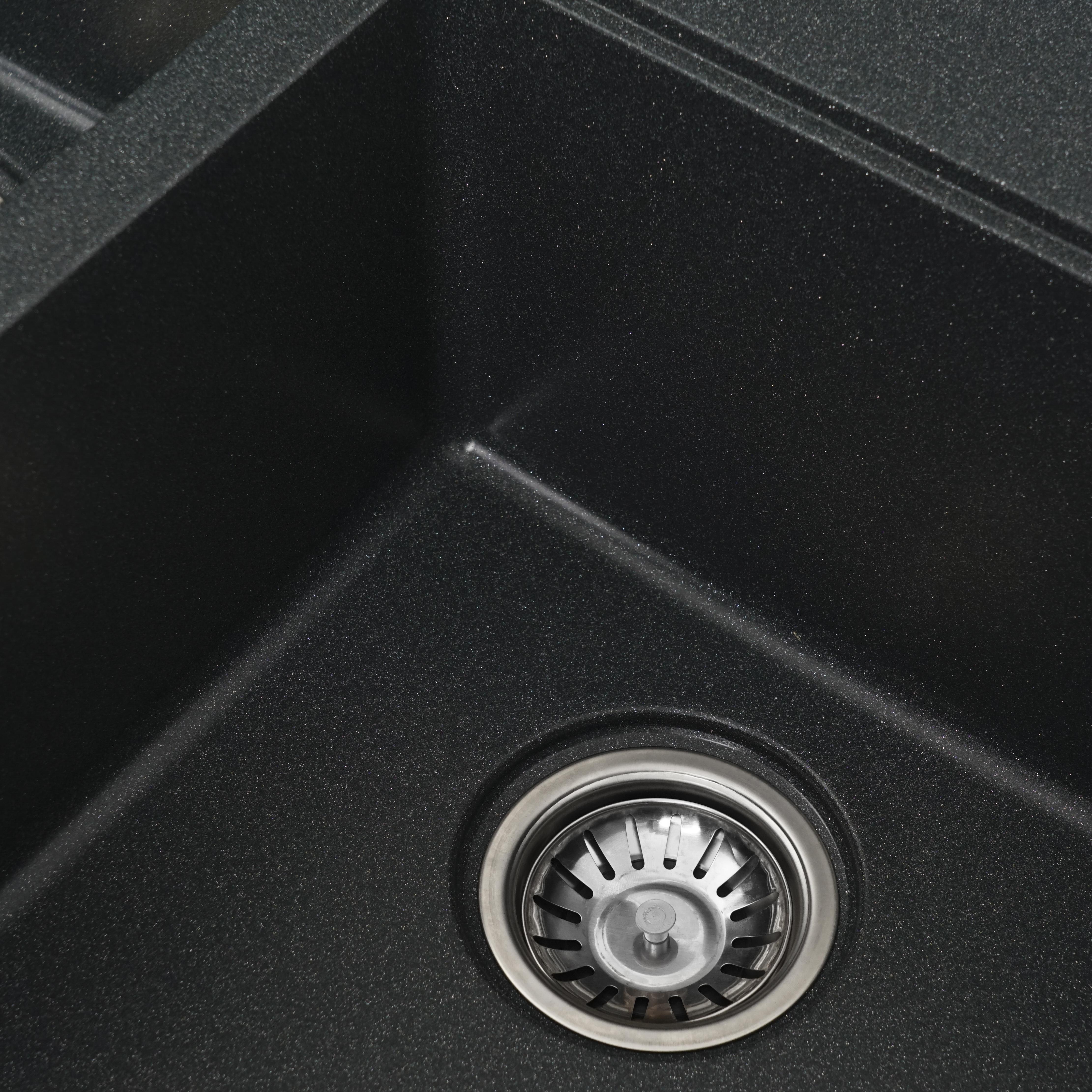 Мойка для кухни Platinum 7850 Harmony гранит матовый Антрацит - фото 4