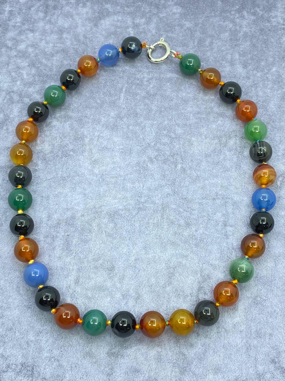 Бусы из рутилового кварца 10 мм 42 см Разноцветный (1283)