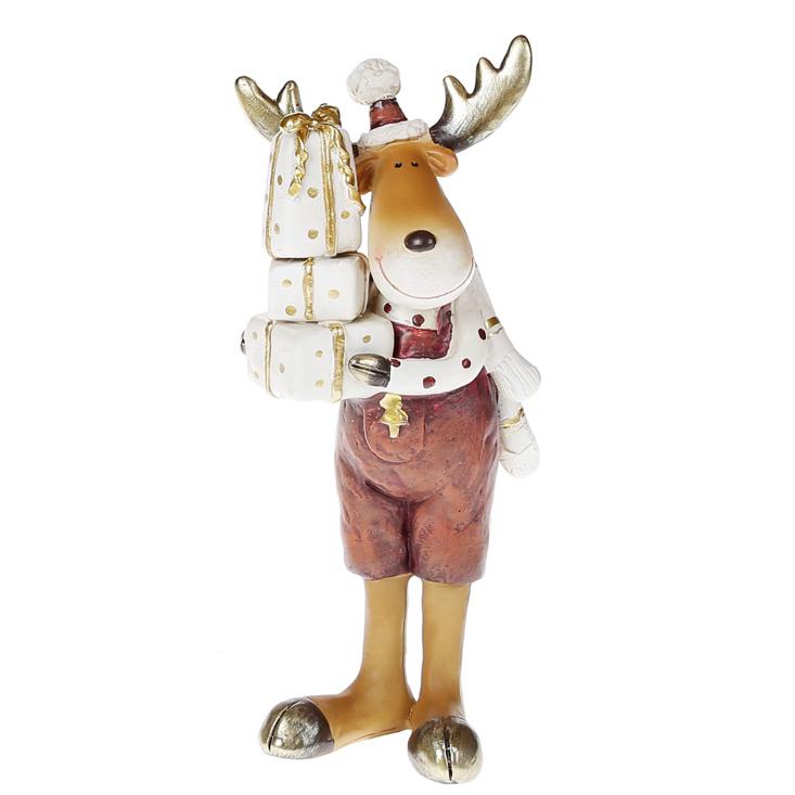 Декоративная фигура BonaDi Лось с подарками (823-754)
