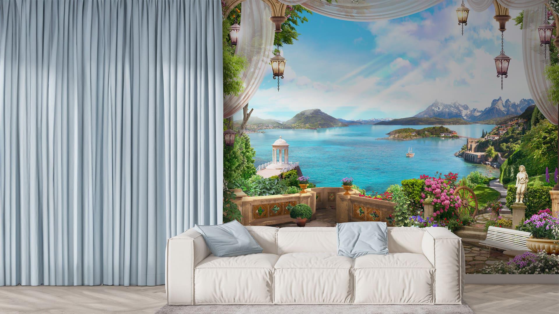 Фотообои флизелиновые Styleo Print-walls Путь в покой 0828 350х270 см (Pw-0828/3)