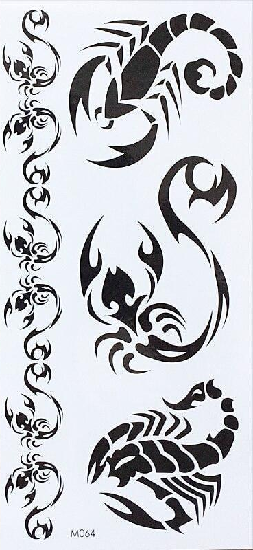 Временная водостойкая тату M064-наклейка 19x9 см (1249796863)