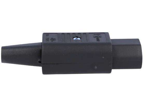 Роз'єм живлення Schurter C13 на кабель 250B 10A 3 контакта IEC 60320 (000047613) - фото 2