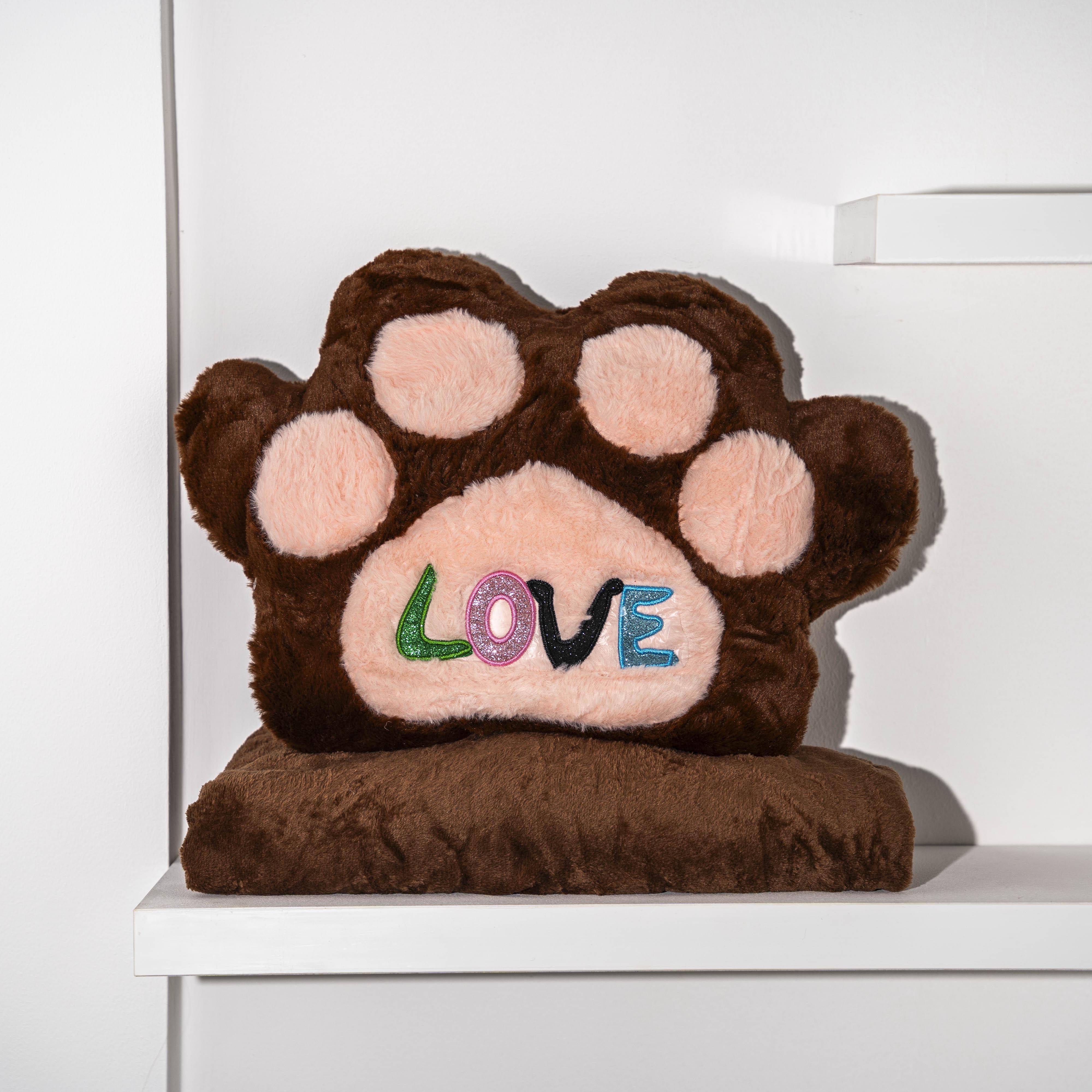 Плед Лапка Love 89010 120x160 см Коричневий (56937_6)