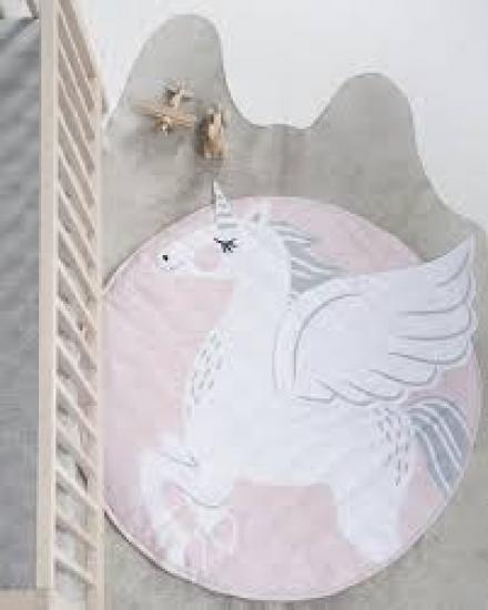 Ковдра-килимок в дитячу кімнату Єдиноріг 80 см Pink (124082) - фото 3 Ковдра-килимок в дитячу кімнату Єдиноріг 80 см Pink (124082) - фото 3