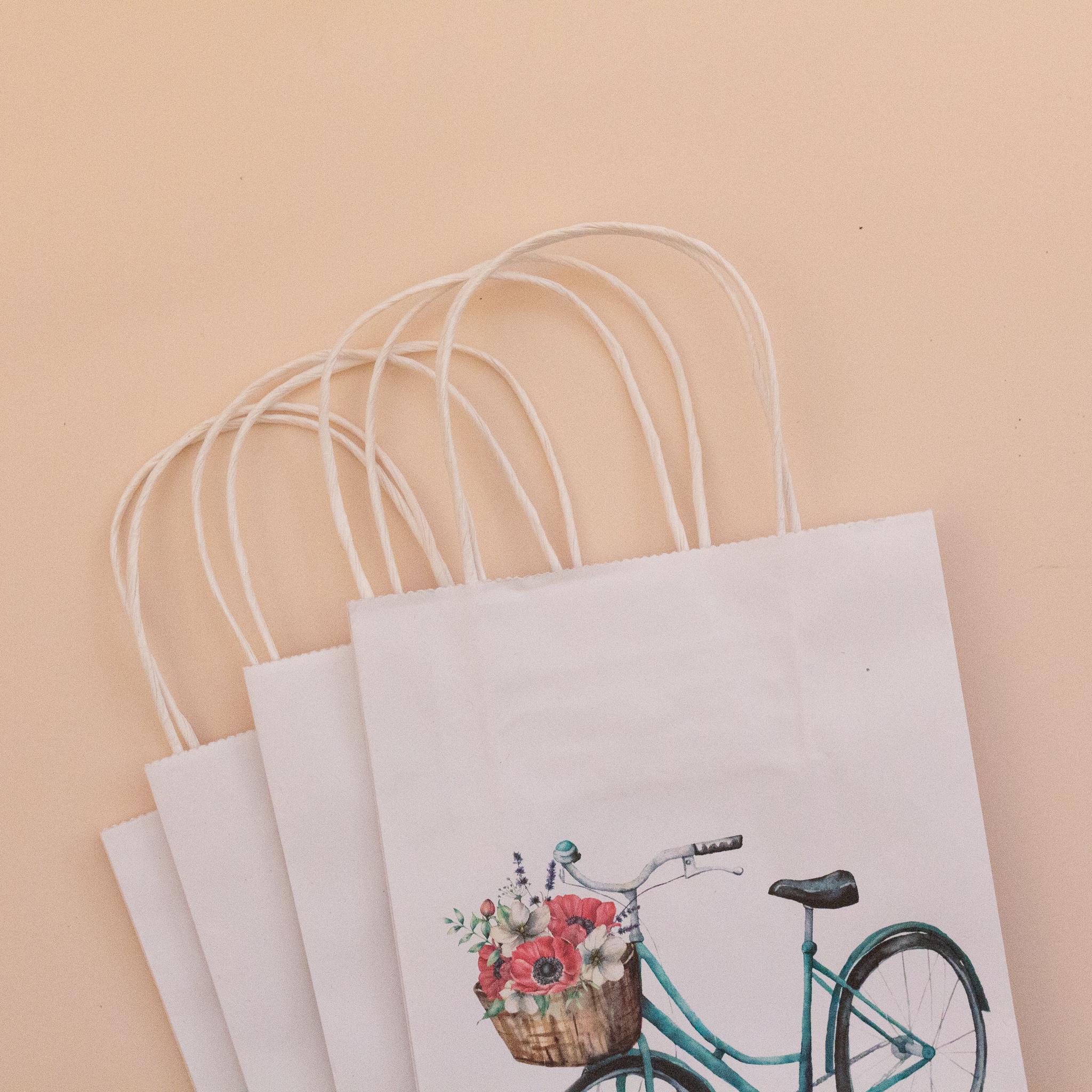 Пакет подарунковий з малюнком Велосипед 150х90х240 мм 20 шт. - фото 2 Пакет подарунковий з малюнком Велосипед 150х90х240 мм 20 шт. - фото 2