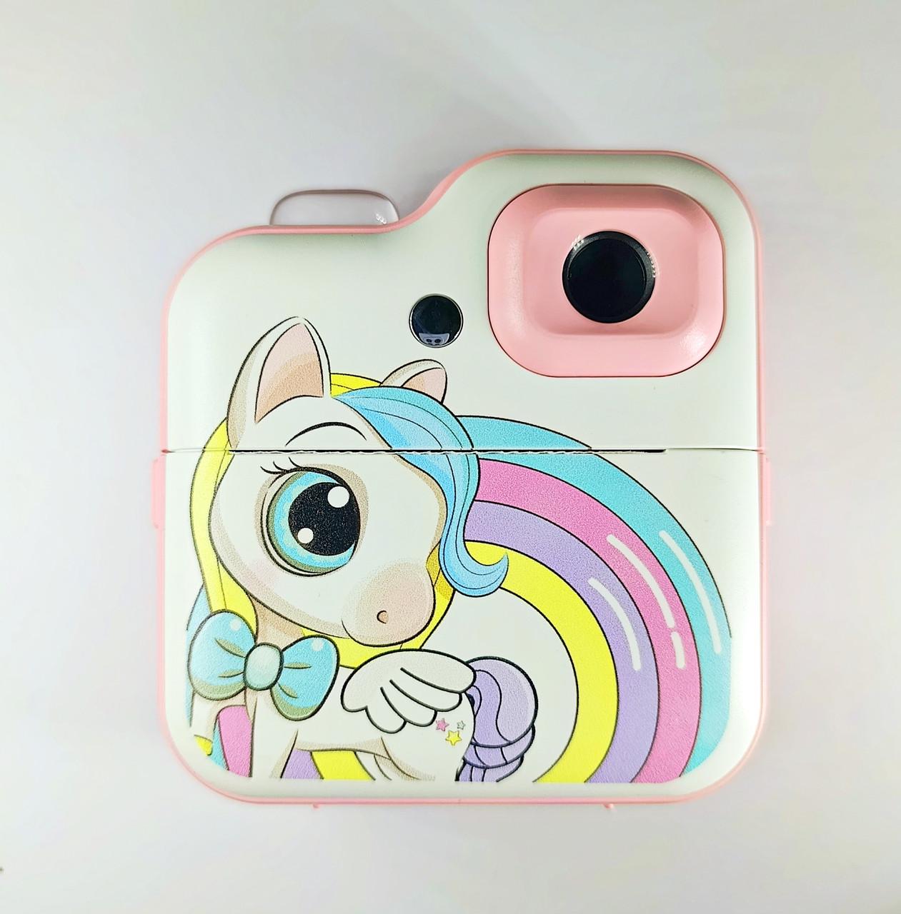Фотоаппарат детский единорог с термопринтером - фото 3