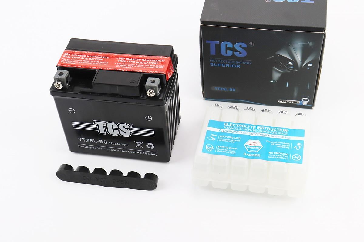 Аккумулятор кислотный 12V 5Ah YTX5L-BS 113x70x105 мм (348126)