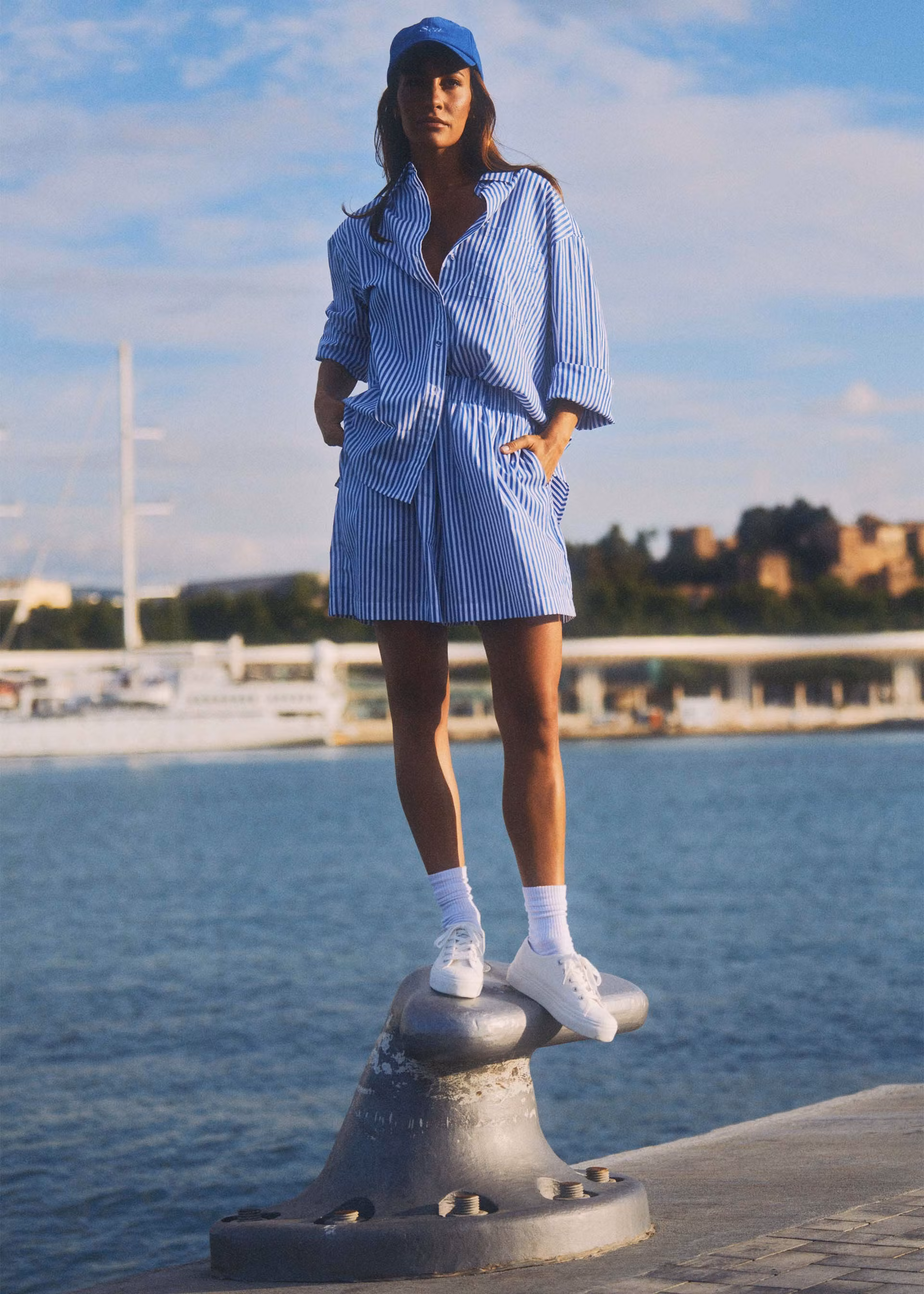 Сорочка жіноча Diverse TISTRIA S Блакитно-білий (5905384127112) - фото 2