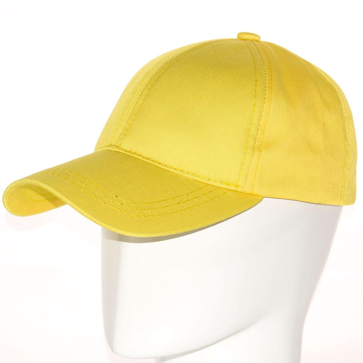 Бейсболка Alex BDH23600 універсальна з тонкої бавовни L/р. 57-58 Жовтий