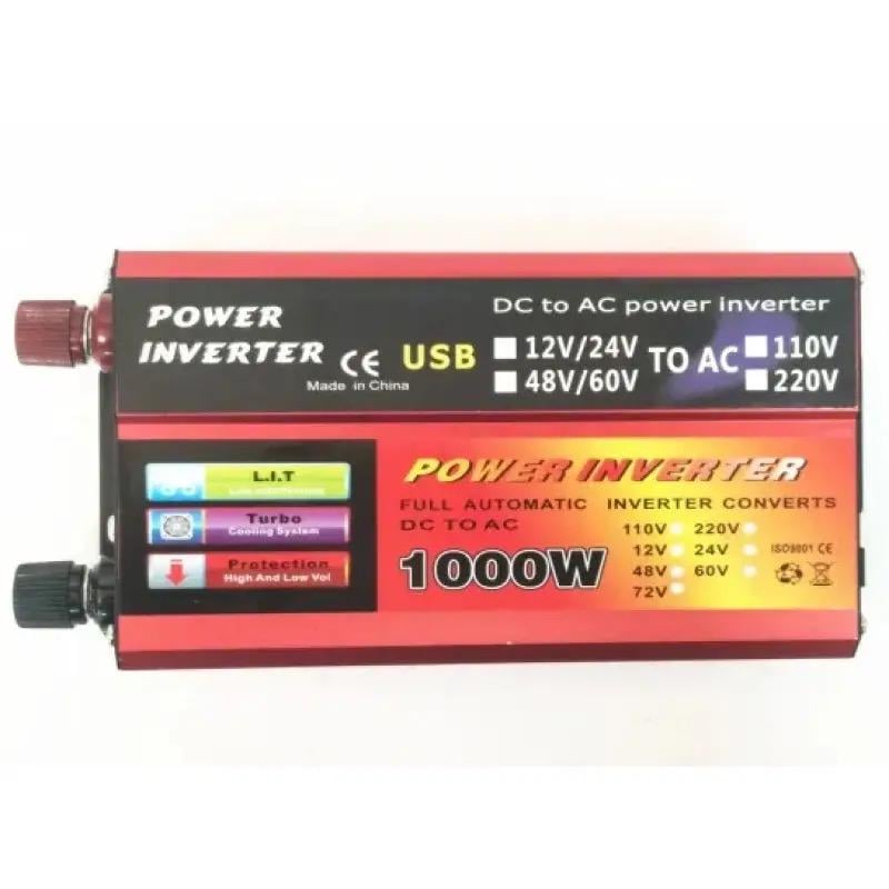 Автомобильный инвертор Wimpex WX 1000 F USB 12-220V чистая синусоида 1000W до 2000 Вт (16769) - фото 3