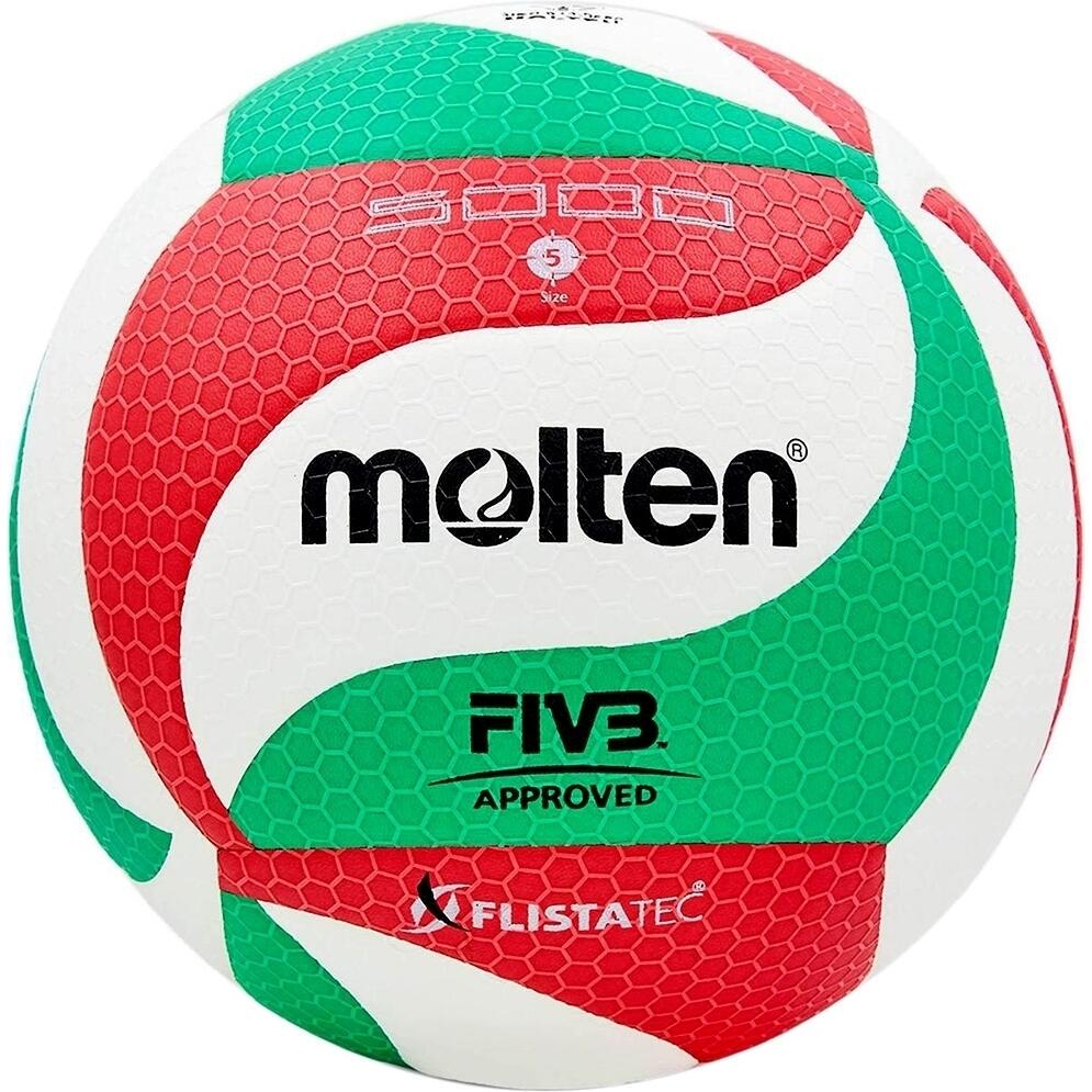 Волейбольный мяч Molten 5000 V5M5000 р. 5 Бело-зелено-красный (55666)
