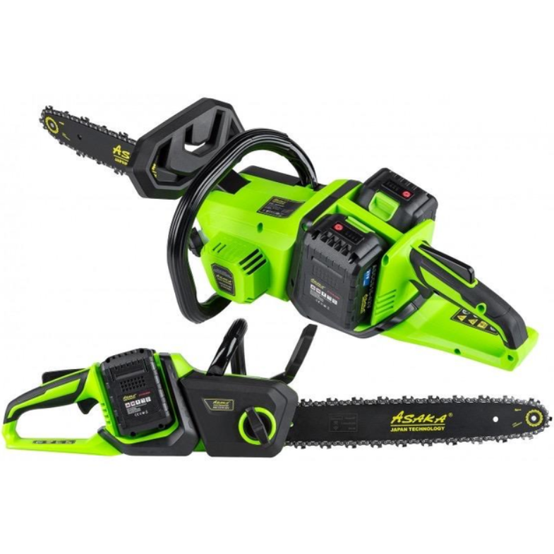 Пила цепная аккумуляторная ASAKA ASCCS16-42V зарядное устройство и 2 АКБ 4А/ч 42 В - фото 2 Пила цепная аккумуляторная ASAKA ASCCS16-42V зарядное устройство и 2 АКБ 4А/ч 42 В - фото 2