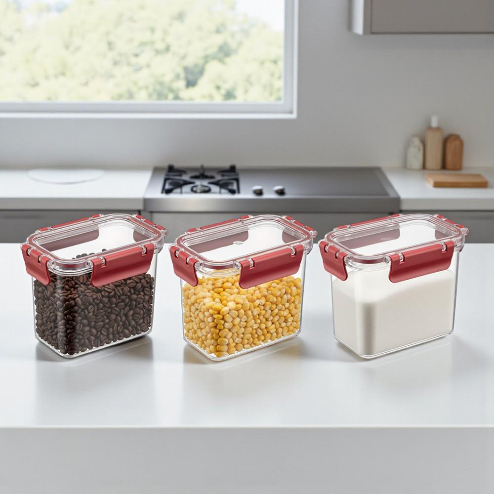 Набор хранения продуктов 760 мл 3 шт. Прозрачный (29862914) - фото 7 Набор хранения продуктов 760 мл 3 шт. Прозрачный (29862914) - фото 7