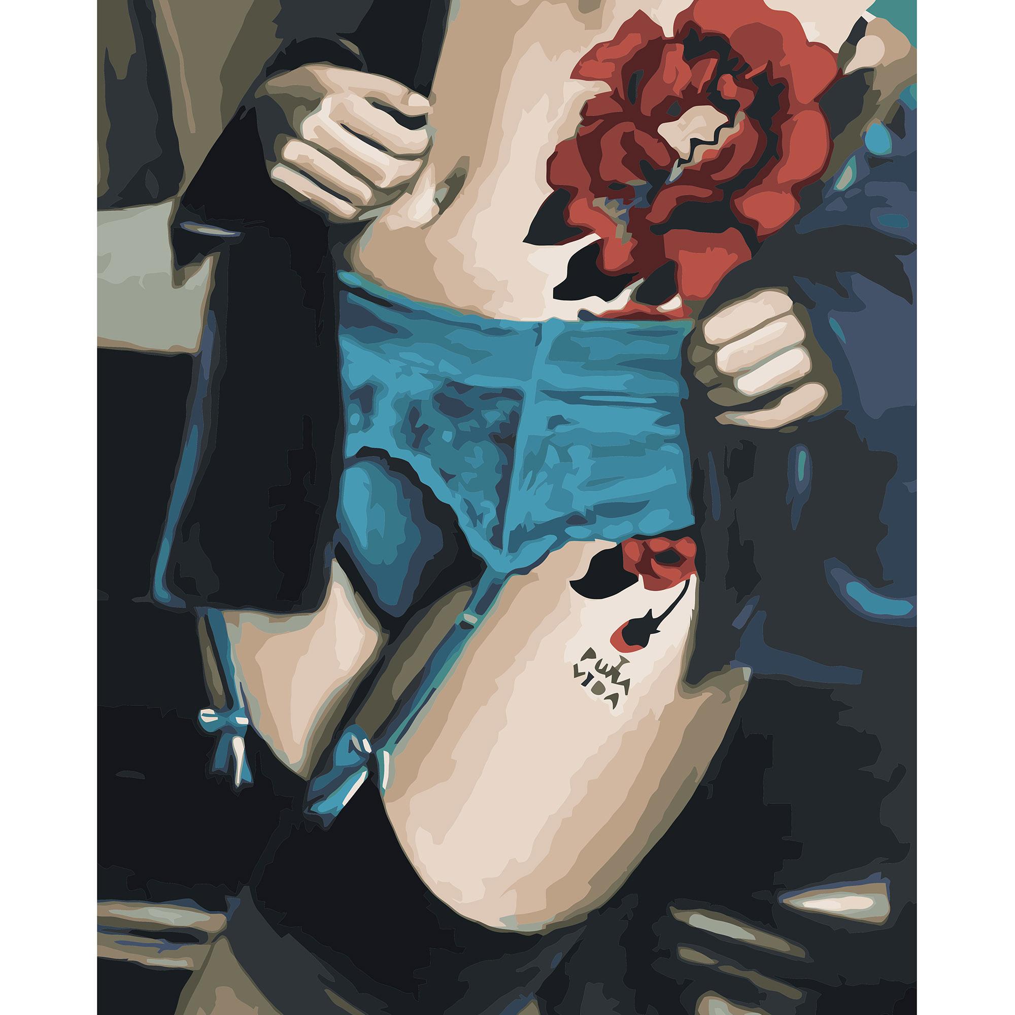 Картина по номерам Strateg Соблазнительный цветок 40x50 см (VA-3195)