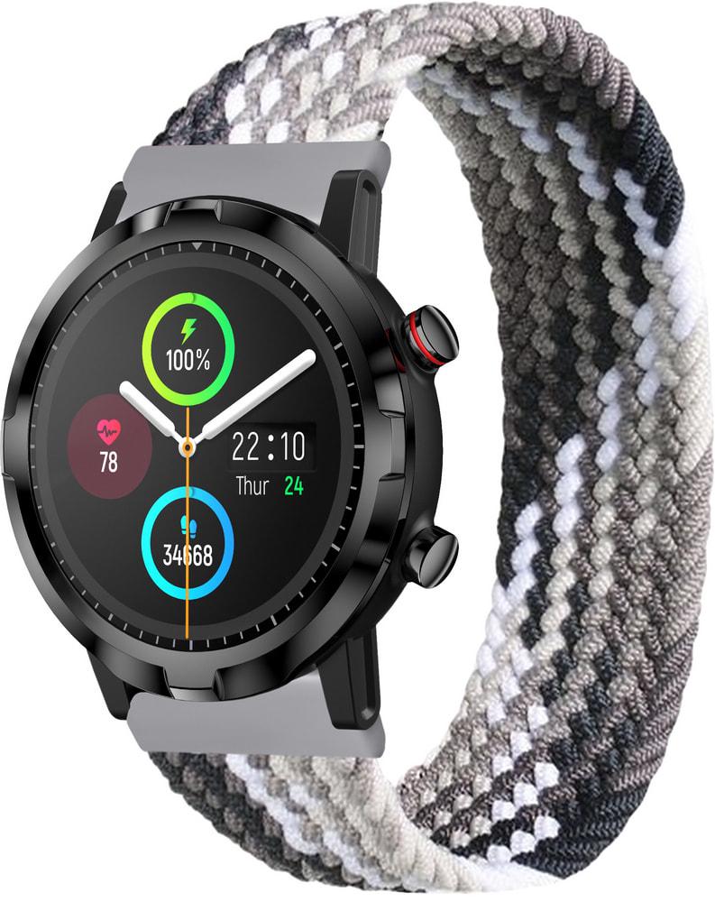 Ремінець Solo Loop Multi для Haylou Smart Watch RT LS05S (135 мм) Black Silver (33751-03)