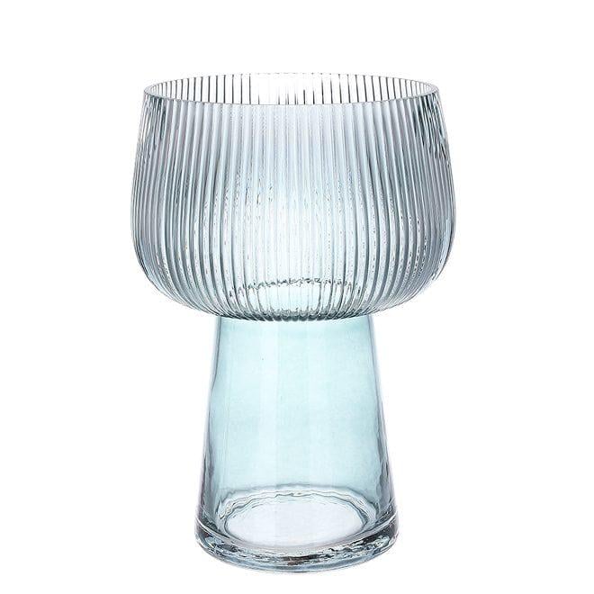 Ваза стеклянная Flora Scandi 27 см Голубой (32953)