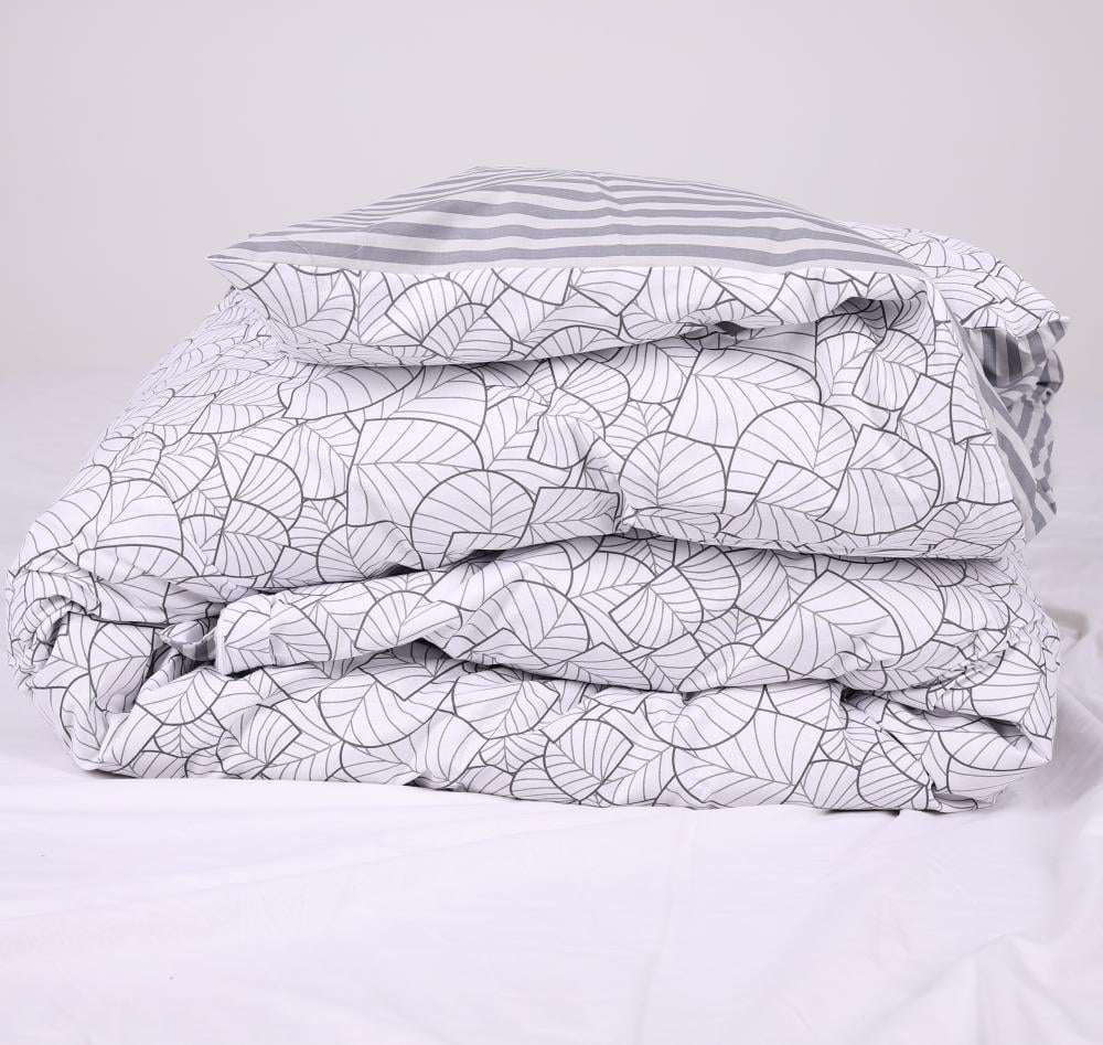 Пододеяльник White leaves бязь 220х240 см (111122705)