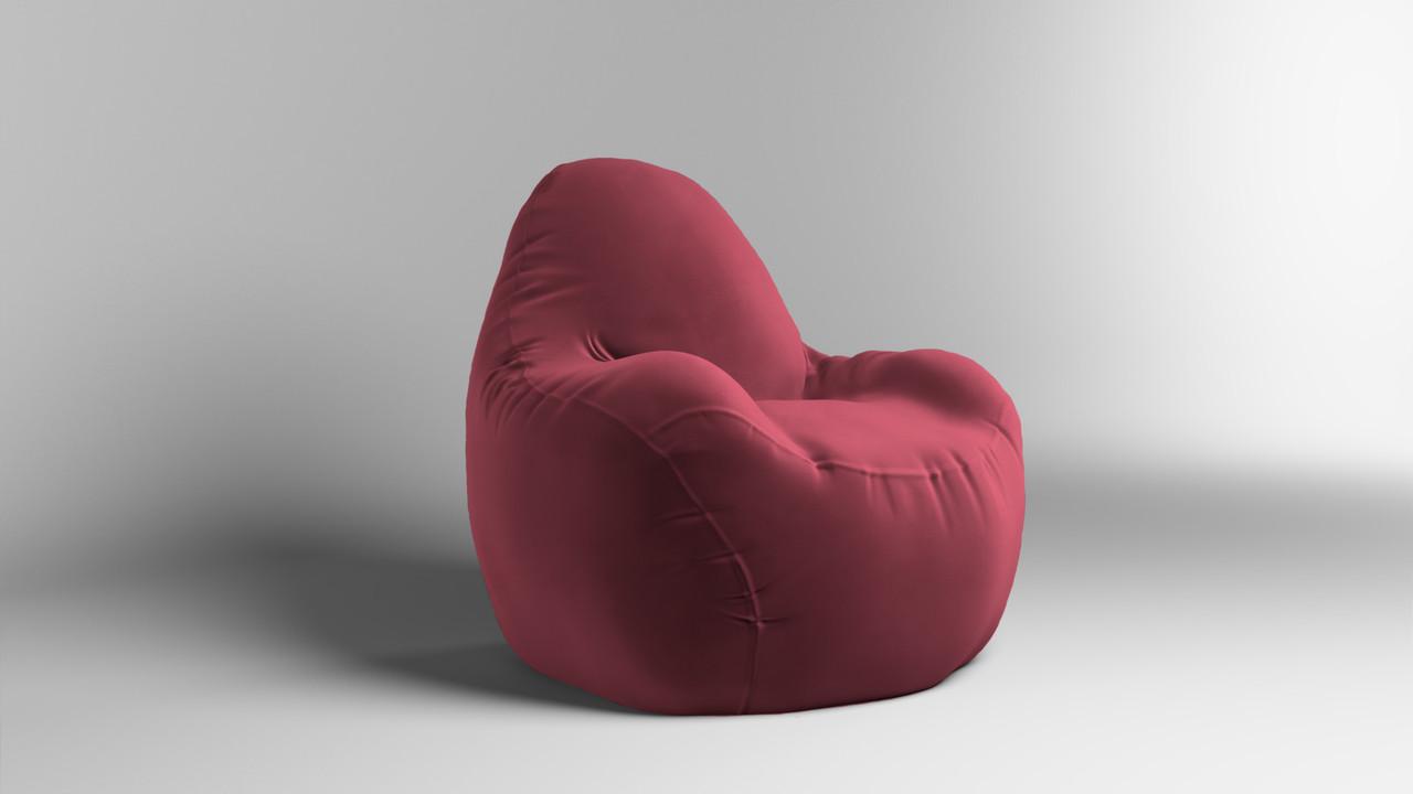 Бескаркасное кресло-мешок SkyPuff Relax ORLANDO велюр 100 см Terracota (2695830206)