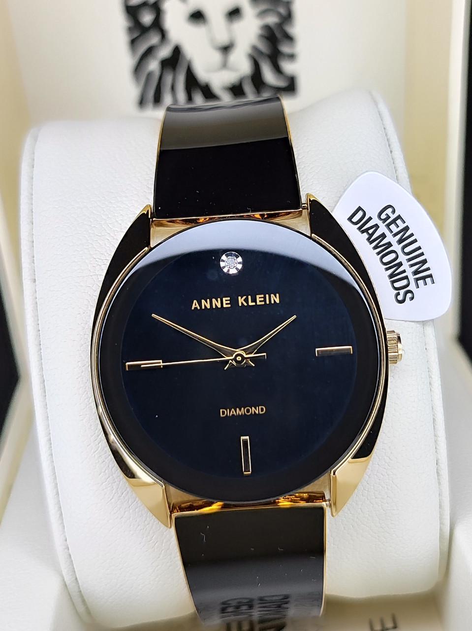 Наручные часы женские Anne Klein AK/4040GPBK с черным циферблатом и стальным браслетом