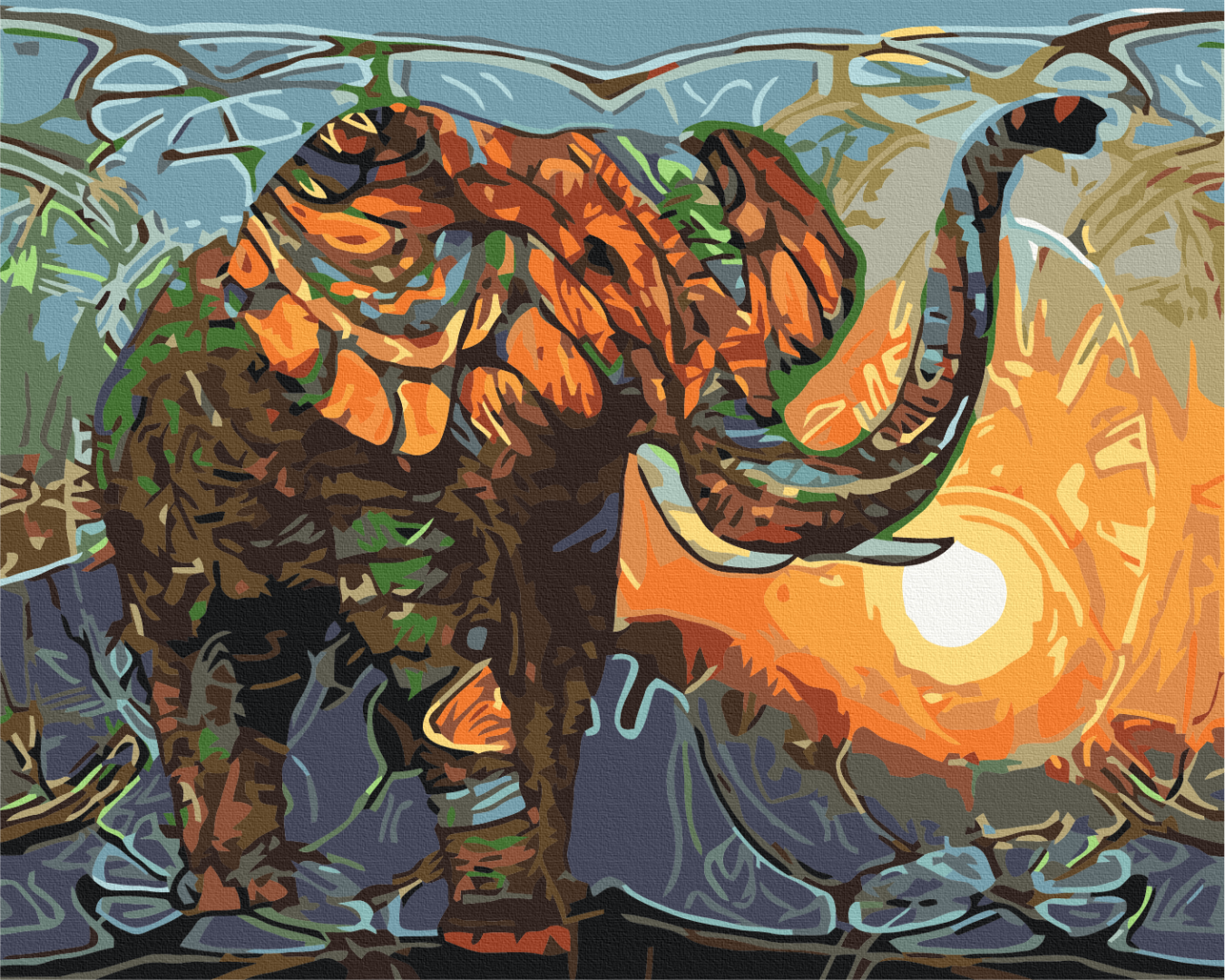 Картина по номерам Brushme Солнце в зените 40x50 см (BS52239) Картина по номерам Brushme Солнце в зените 40x50 см (BS52239)