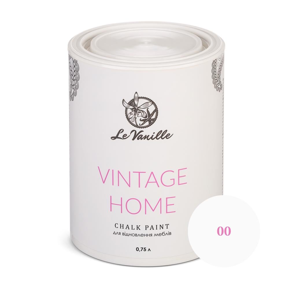 Декоративная меловая краска Le Vanille Vintage Home 0,75 л Белый (2100)