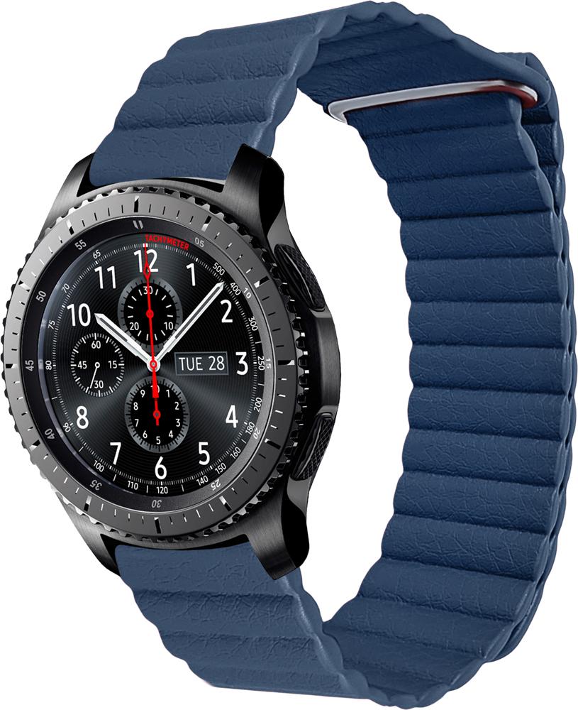 Ремешок кожаный Genis для Samsung Gear S3 Blue (26514-28)