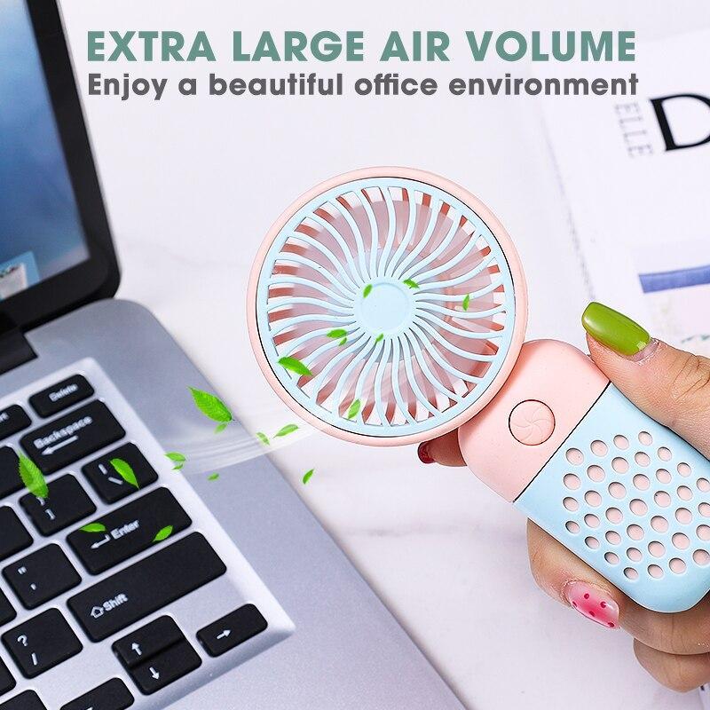 Вентилятор переносной ручной mini Fan Z8 с аккумулятором Голубой (85921B) - фото 2 Вентилятор переносной ручной mini Fan Z8 с аккумулятором Голубой (85921B) - фото 2