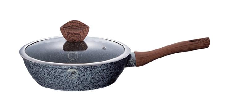 Сковорода глибока з кришкою Berlinger Haus Forest Line Ø 24 см гранітне антипригарне покриття (BH-1210)