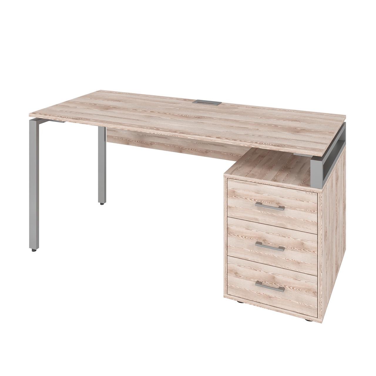 Офісний письмовий стіл Loft Details LM160 160x160x75 см Сосна каньйон (71236)