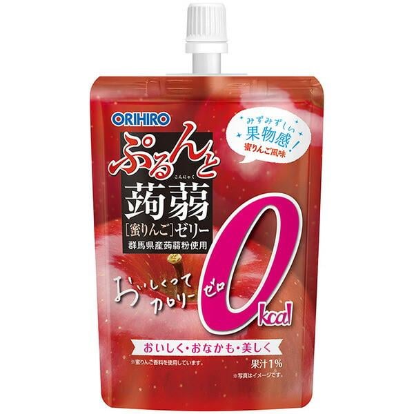 Питьевое бескалорийное конняк-желе Orihiro Purunto Konjac Jelly медовое яблоко 130 г (3008158284)