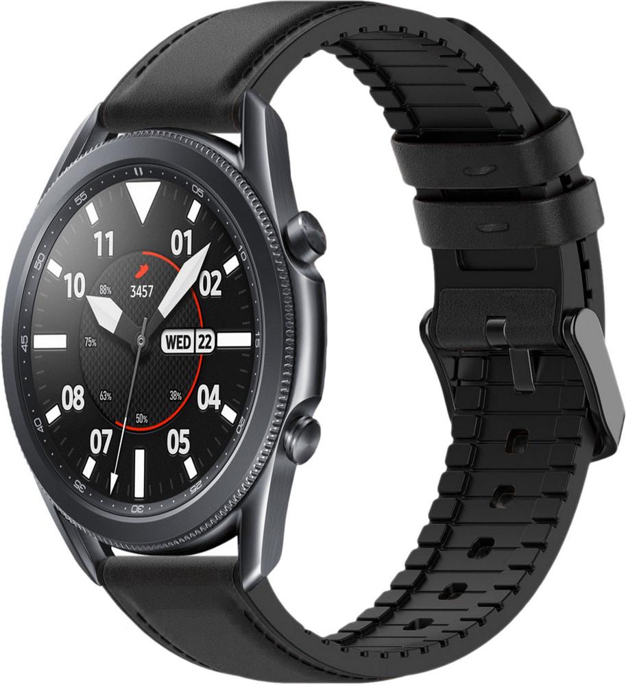 Ремешок кожаный Tamyx для Galaxy Watch 3 45 мм Black (31610-2B)